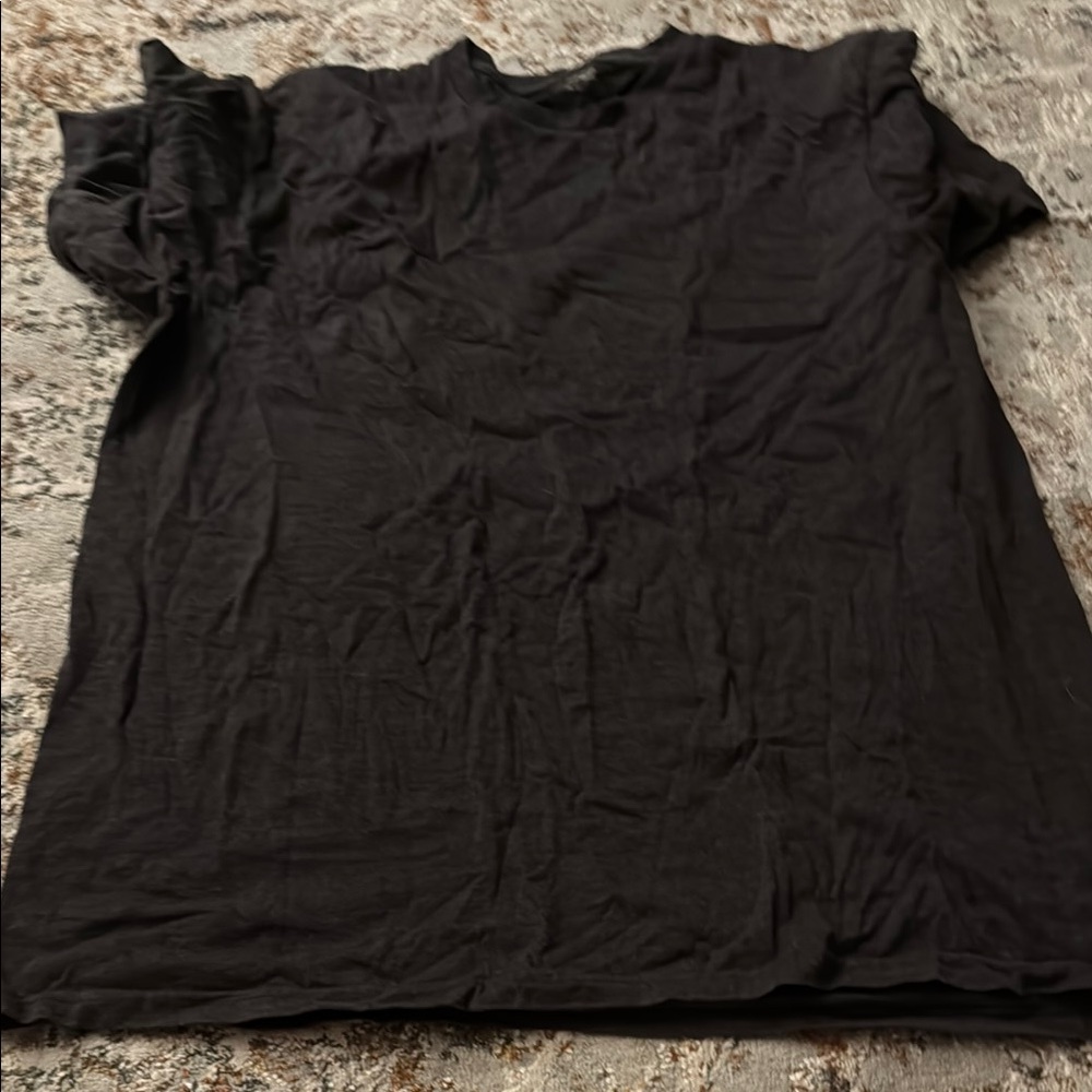 Black Top with Short Sleeves